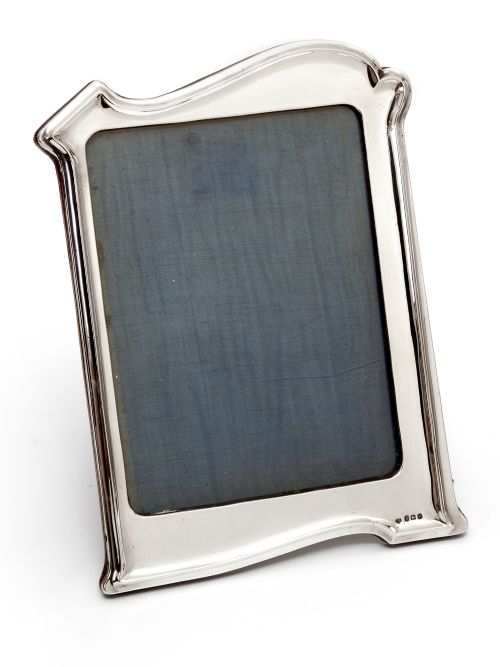LARGE ART NOUVEAU STYLE SILVER PHOTO PICTURE FRAME - ADDITIONAL PHOTO 1