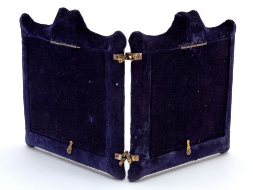DECORATIVE EDWARDIAN SILVER DOUBLE FOLDING PHOTO PICTURE FRAME - ADDITIONAL PHOTO 4