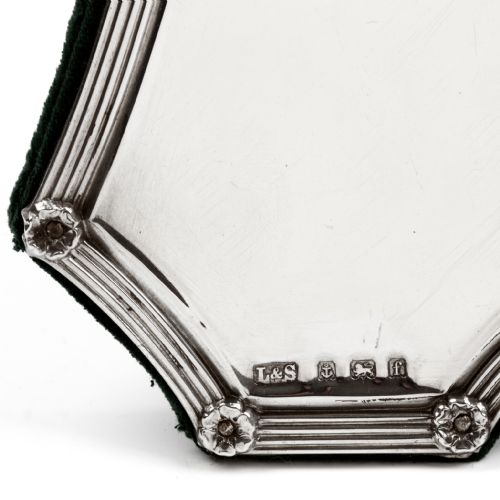 LARGE EDWARDIAN SHAPED RECTANGULAR SILVER PHOTO PICTURE FRAME - ADDITIONAL PHOTO 4