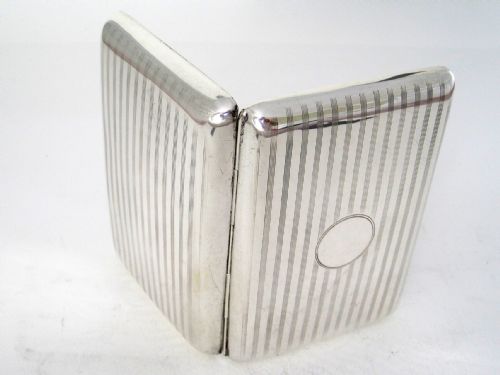 STYLISH RECTANGULAR ANTIQUE SILVER CIGAR POCKET CASE - ADDITIONAL PHOTO 4