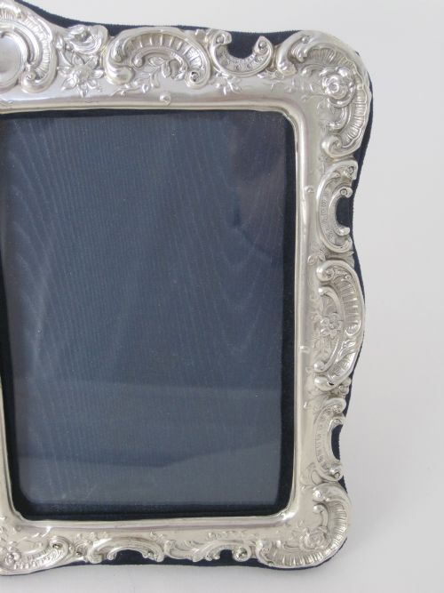 EDWARDIAN DOUBLE WINDOW SILVER PICTURE PHOTO FRAME - ADDITIONAL PHOTO 1