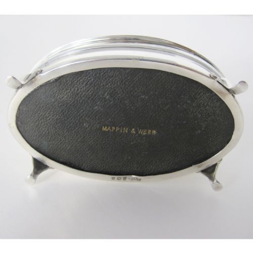 SMART OVAL EDWARDIAN SILVER JEWELLERY OR TRINKET BOX - ADDITIONAL PHOTO 5