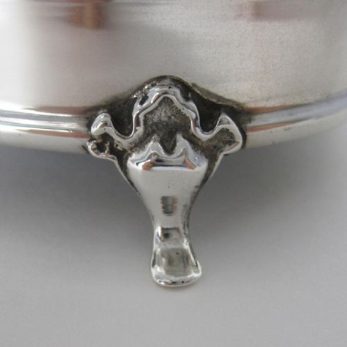 SMART OVAL EDWARDIAN SILVER JEWELLERY OR TRINKET BOX - ADDITIONAL PHOTO 6