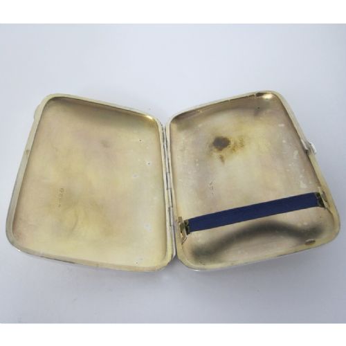 VICTORIAN SILVER POCKET CIGAR CASE IN A RECTANGULAR CURVED FORM - ADDITIONAL PHOTO 4
