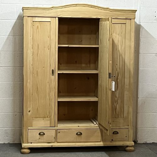 fig 1. Late 1920's Triple Pine Wardrobe (Dismantles)