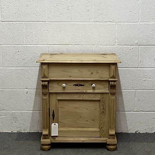 Antique Pine Washstand with Lift Up Lid C.1915