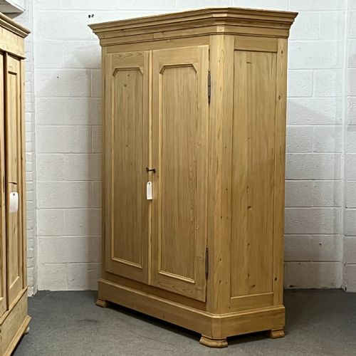 fig 2. Very Tall French Antique Pine Wardrobe (Dismantles)