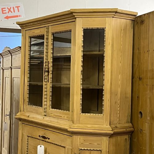 LARGE ATTRACTIVE VERY OLD EASTERN EUROPEAN PINE SECRETAIRE - ADDITIONAL PHOTO 7