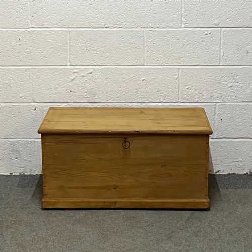 Victorian Pine Flat Top Box Secret Hidden Drawers Inside
