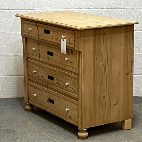 fig 1. Antique Pine 4 Drawer Chest Of Drawers