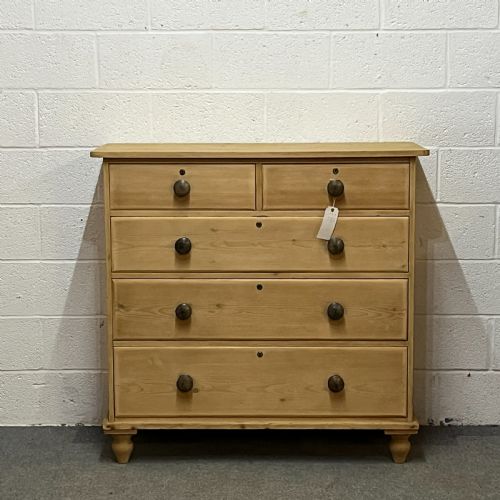 Very Large Late Victorian Pine Chest of Drawers