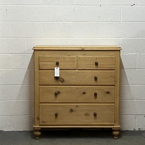 Large Victorian Pine Chest of Drawers
