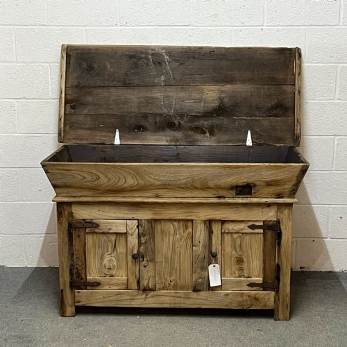 fig 1. Large Very Old Rustic Dough Bin