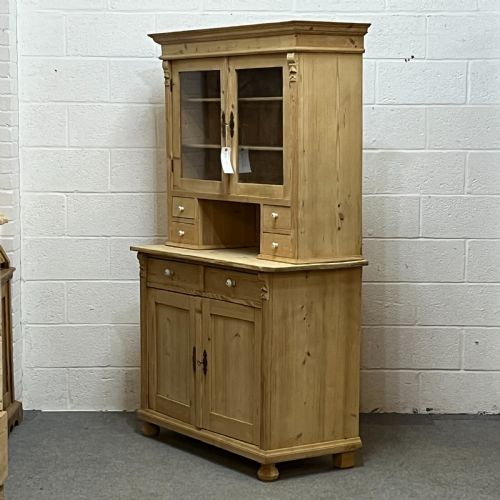 fig 1. Partly Glazed Antique Pine Dresser