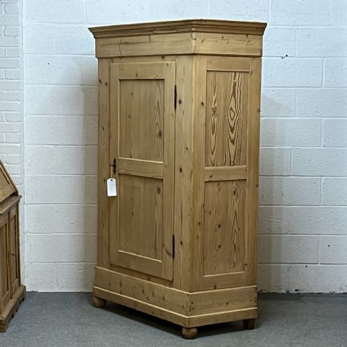 fig 1. Antique Pine Single Door Wardrobe (Dismantles)