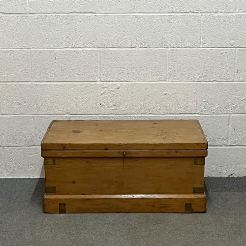 Antique Pine Seamans' Chest