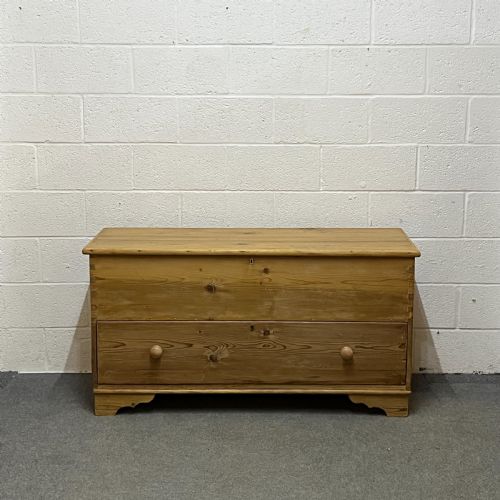 Very Large Antique Pine Mule Chest