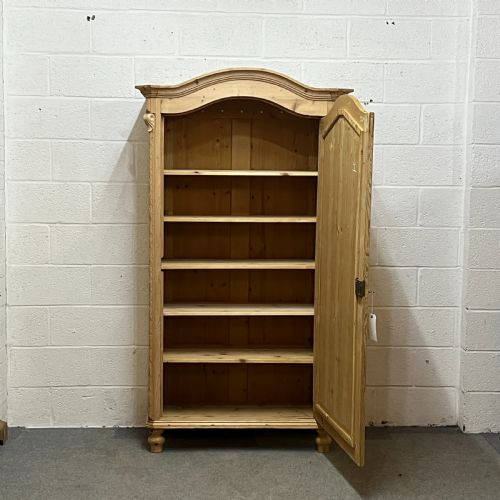fig 1. Large Antique Pine Arched Top Cupboard