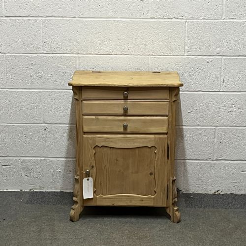 Small Antique Pine Washstand Cupboard