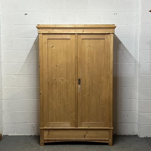 Small Double 1930’S Continental Pine Wardrobe (Dismantles)