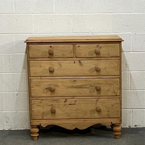 Large Victorian Pine Chest of Drawers