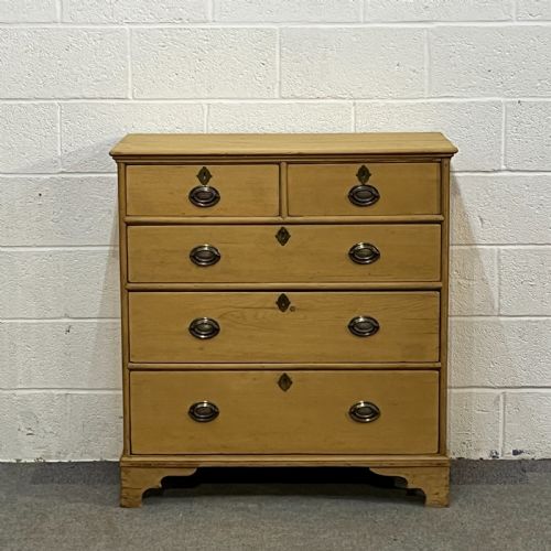 Georgian 2 Over 3 Pine Chest of Drawers