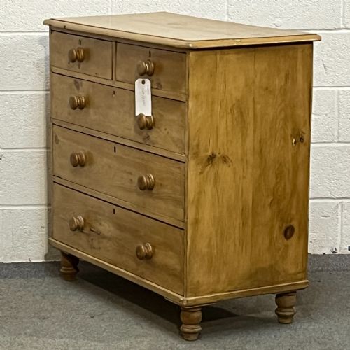 fig 1. Victorian Pine Chest Of Drawers