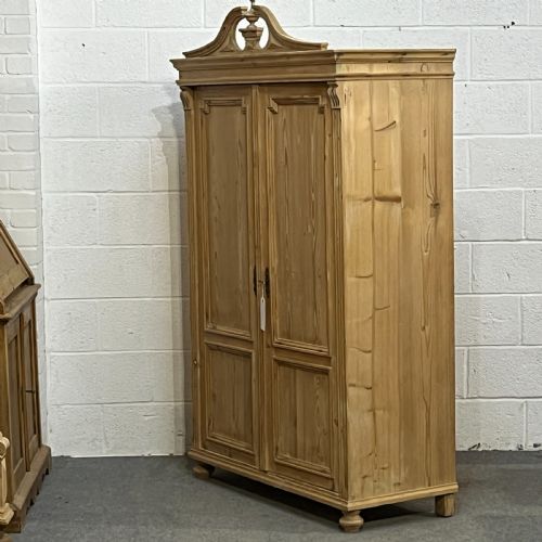 fig 1. Large Antique Pine Storage Cupboard - Child’s Wardrobe