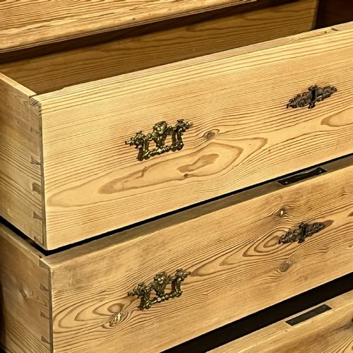 ANTIQUE PINE SECRETAIRE DESK WITH SECRET DRAWERS - ADDITIONAL PHOTO 8