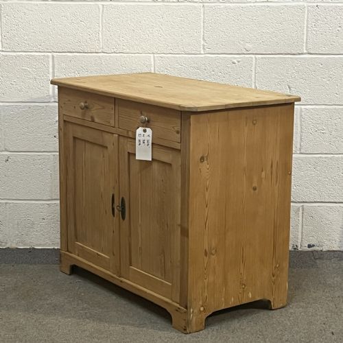 fig 1. Small Old Pine Dresser Base - Cupboard