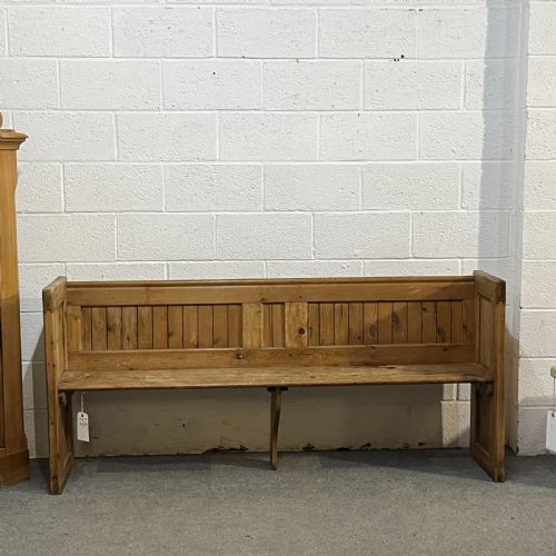 English Old Pine Church Pew