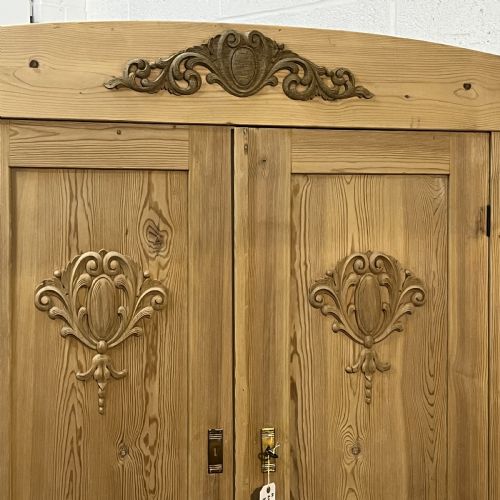 fig 3. 1920’s German Pine Wardrobe With Bottom Drawers (Dismantles)