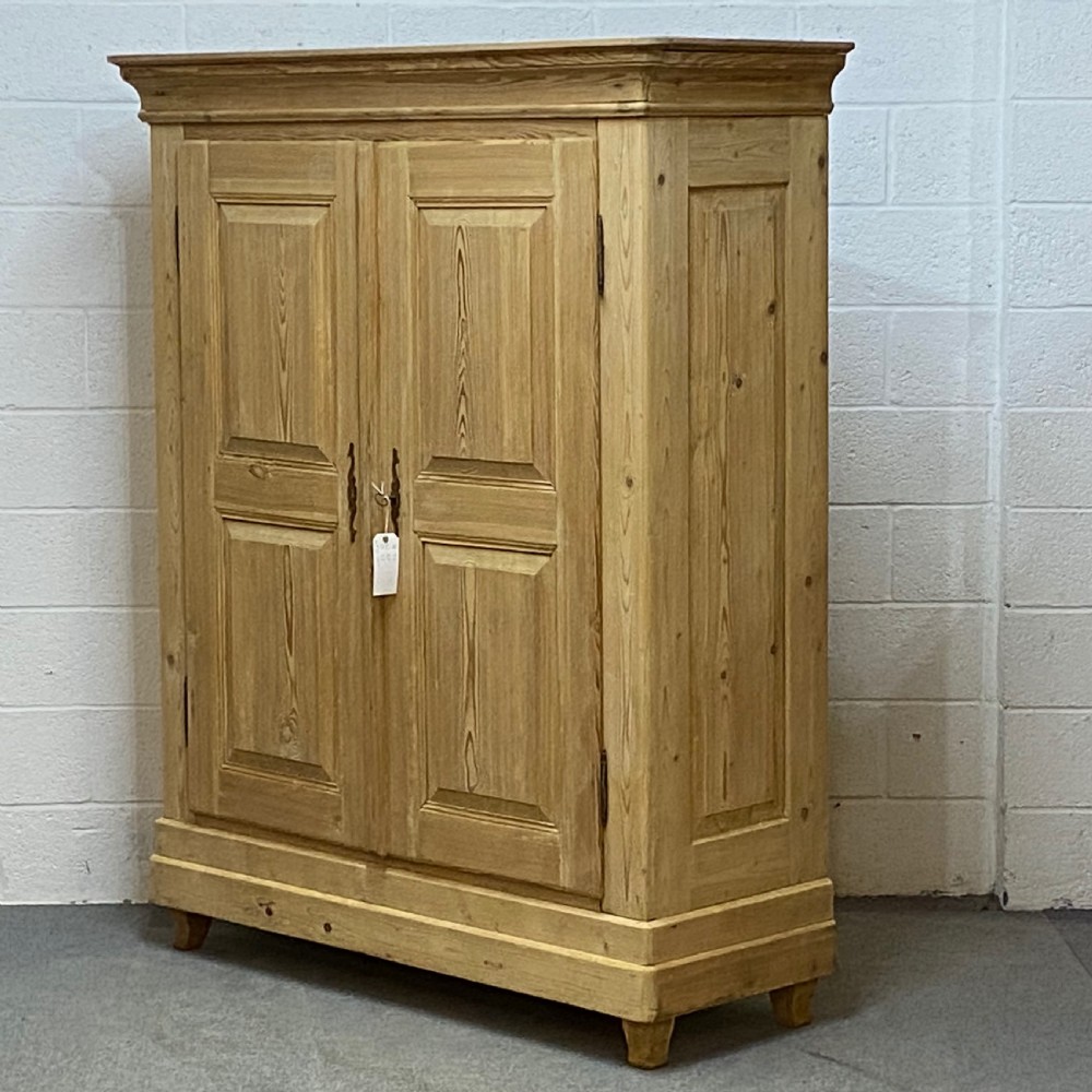19th Century Double Pine Wardrobe (Dismantles) View IV