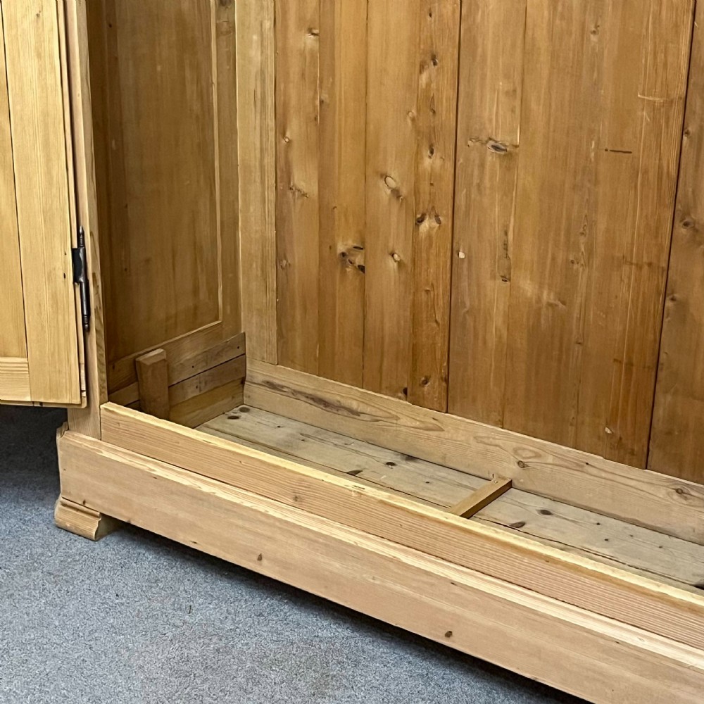 Very Tall French Antique Pine Wardrobe (Dismantles) View VIII
