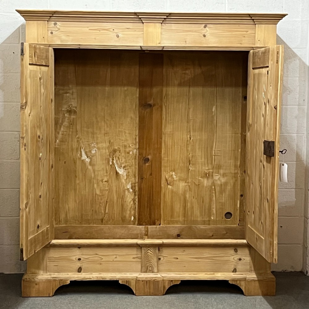 Very Large Old Pine Double Wardrobe  View VI