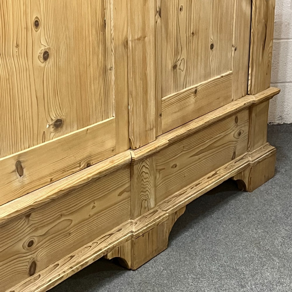 Very Large Old Pine Double Wardrobe  View VIII