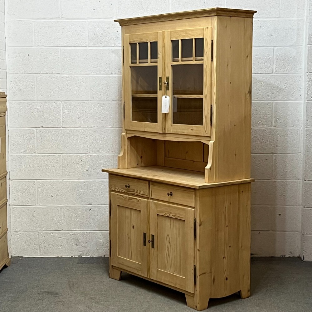 1920's East German Pine Glazed Dresser View II