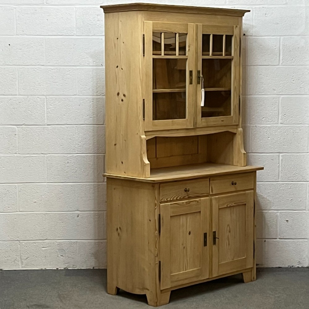 1920's East German Pine Glazed Dresser View III
