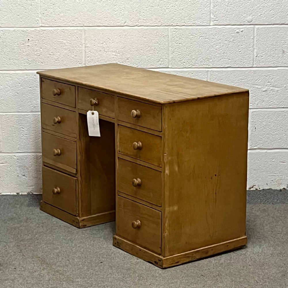 Small Victorian Pine Children's Pedestal Desk View II