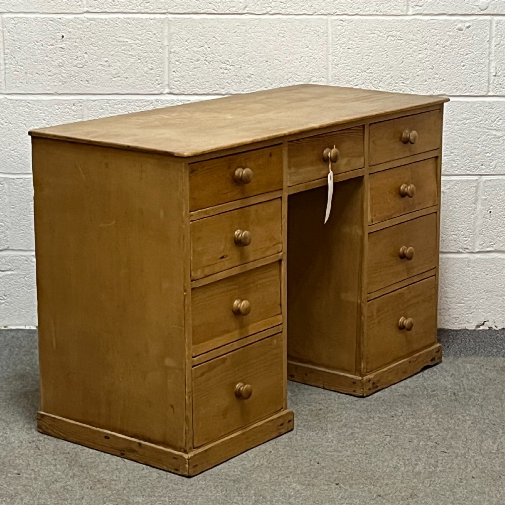 Small Victorian Pine Children's Pedestal Desk View III
