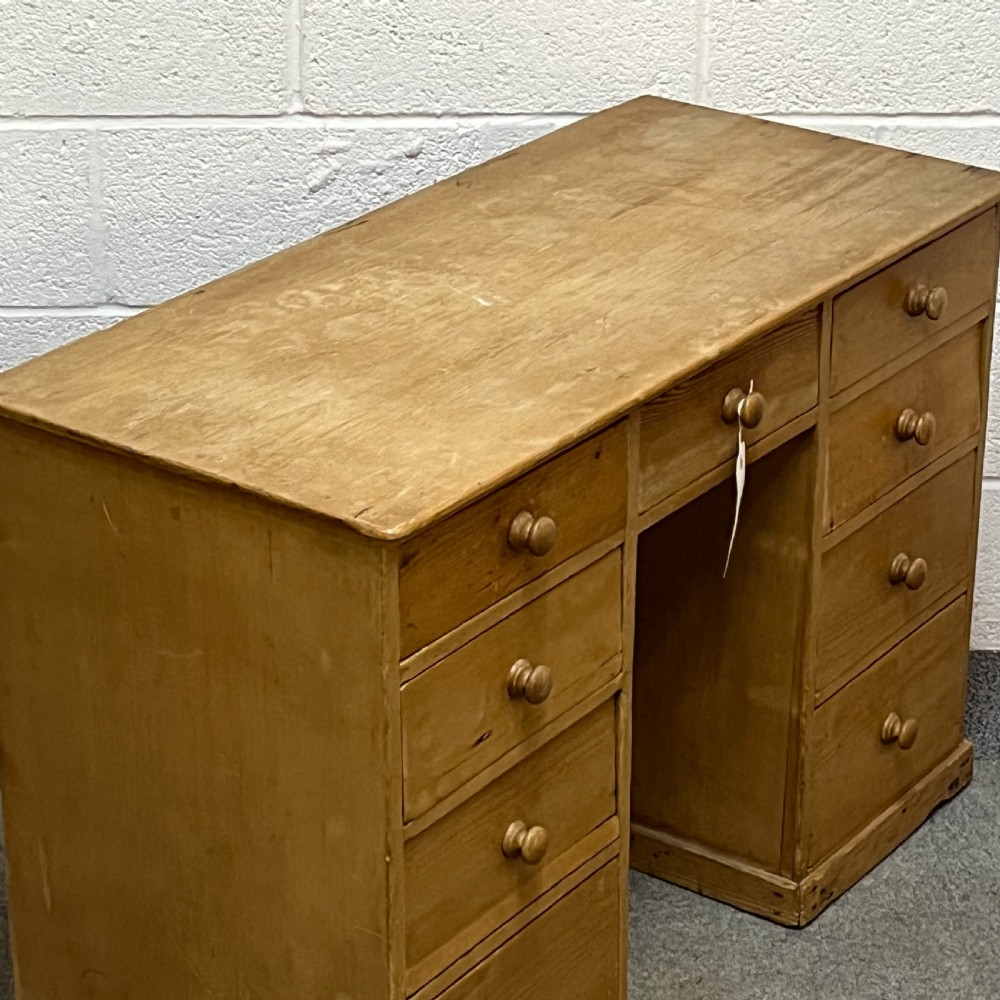 Small Victorian Pine Children's Pedestal Desk View V