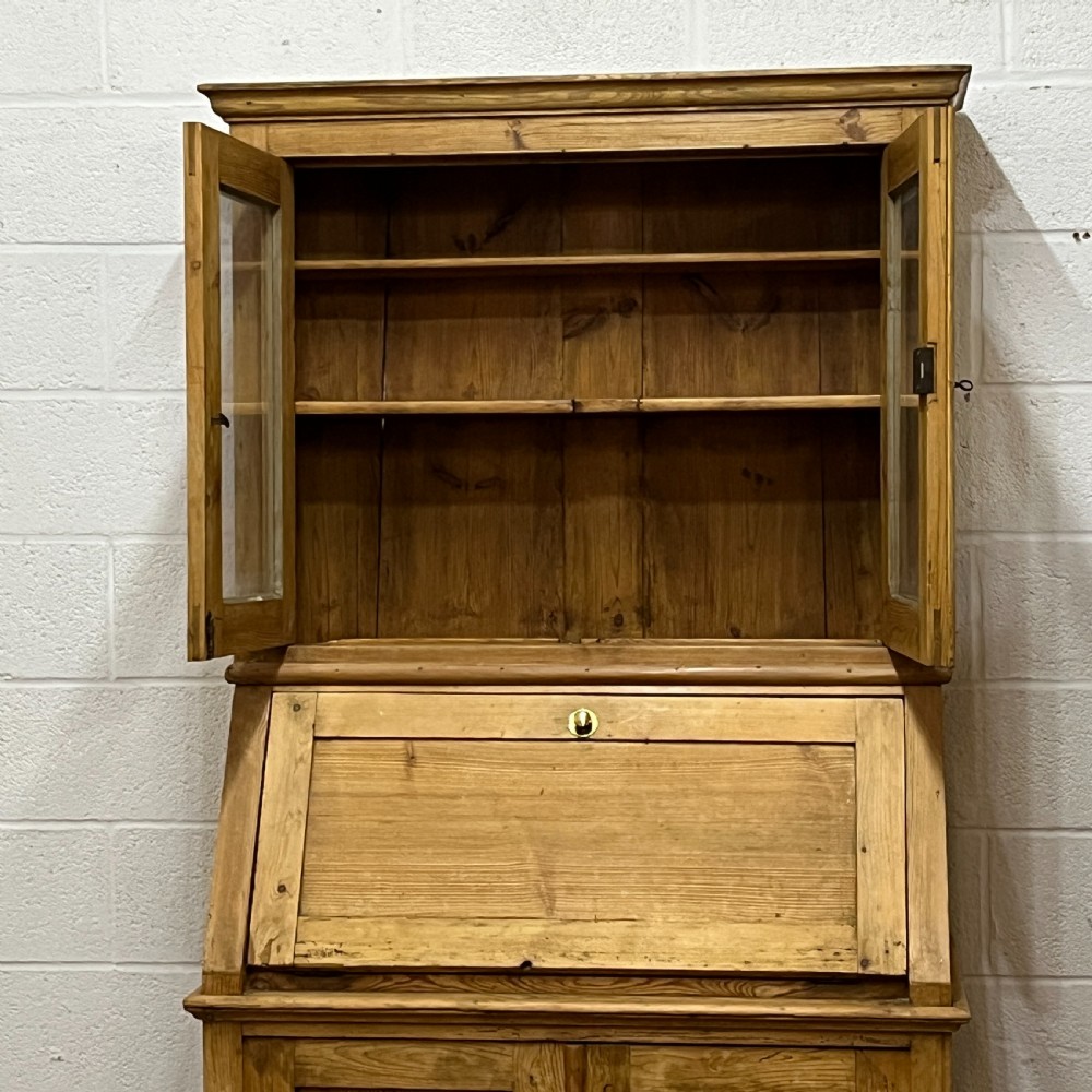 Large Antique Pine Secretaire with Internal Drawers View VII