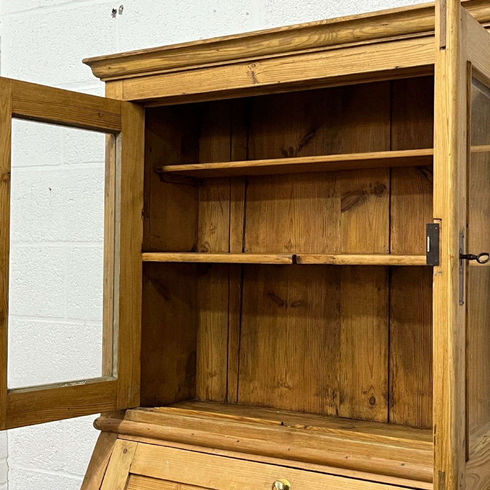 Large Antique Pine Secretaire with Internal Drawers View VIII