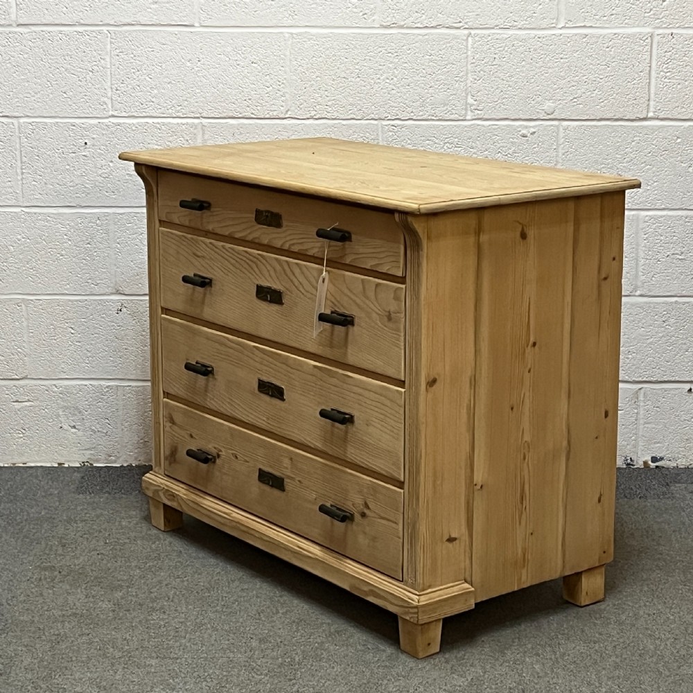 Large 1920's East German Pine Chest Of Drawers View II