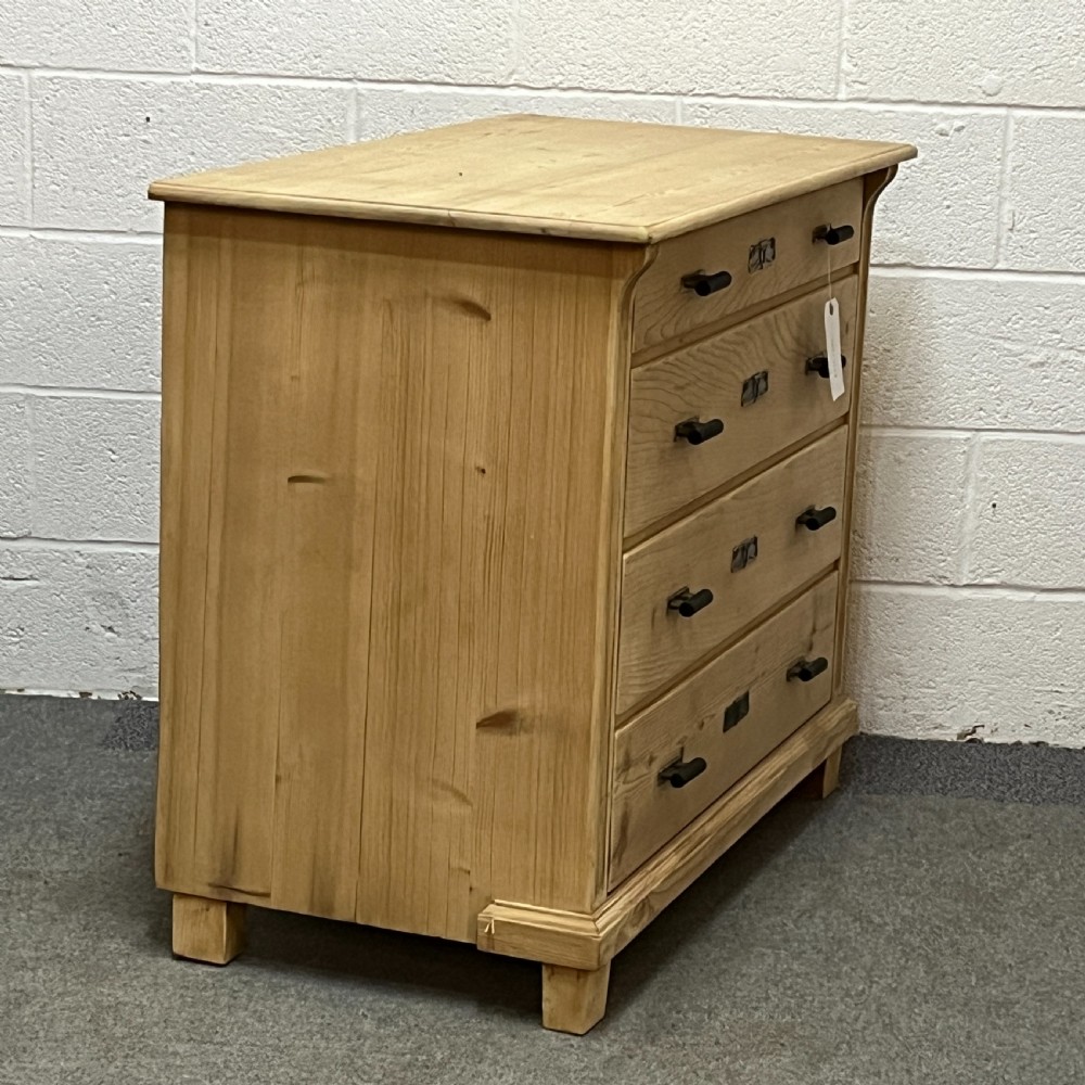 Large 1920's East German Pine Chest Of Drawers View III