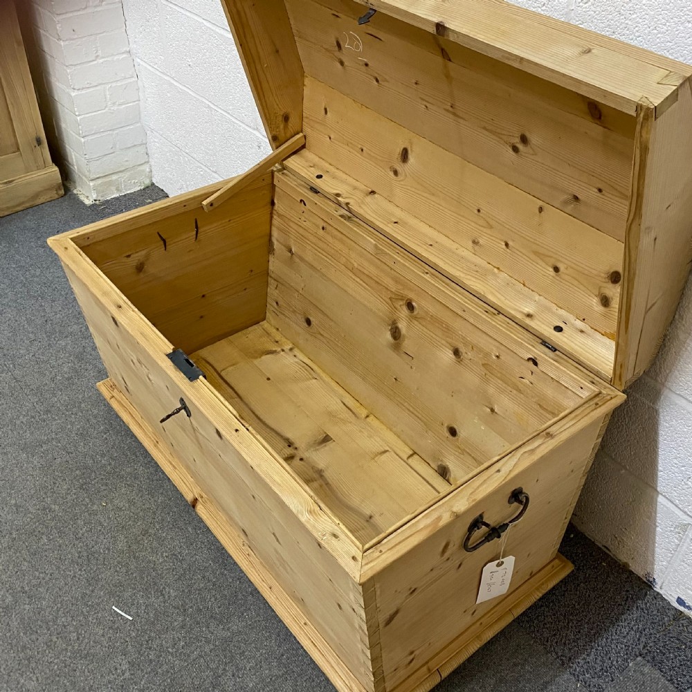 Antique Pine Domed Top Chest View V