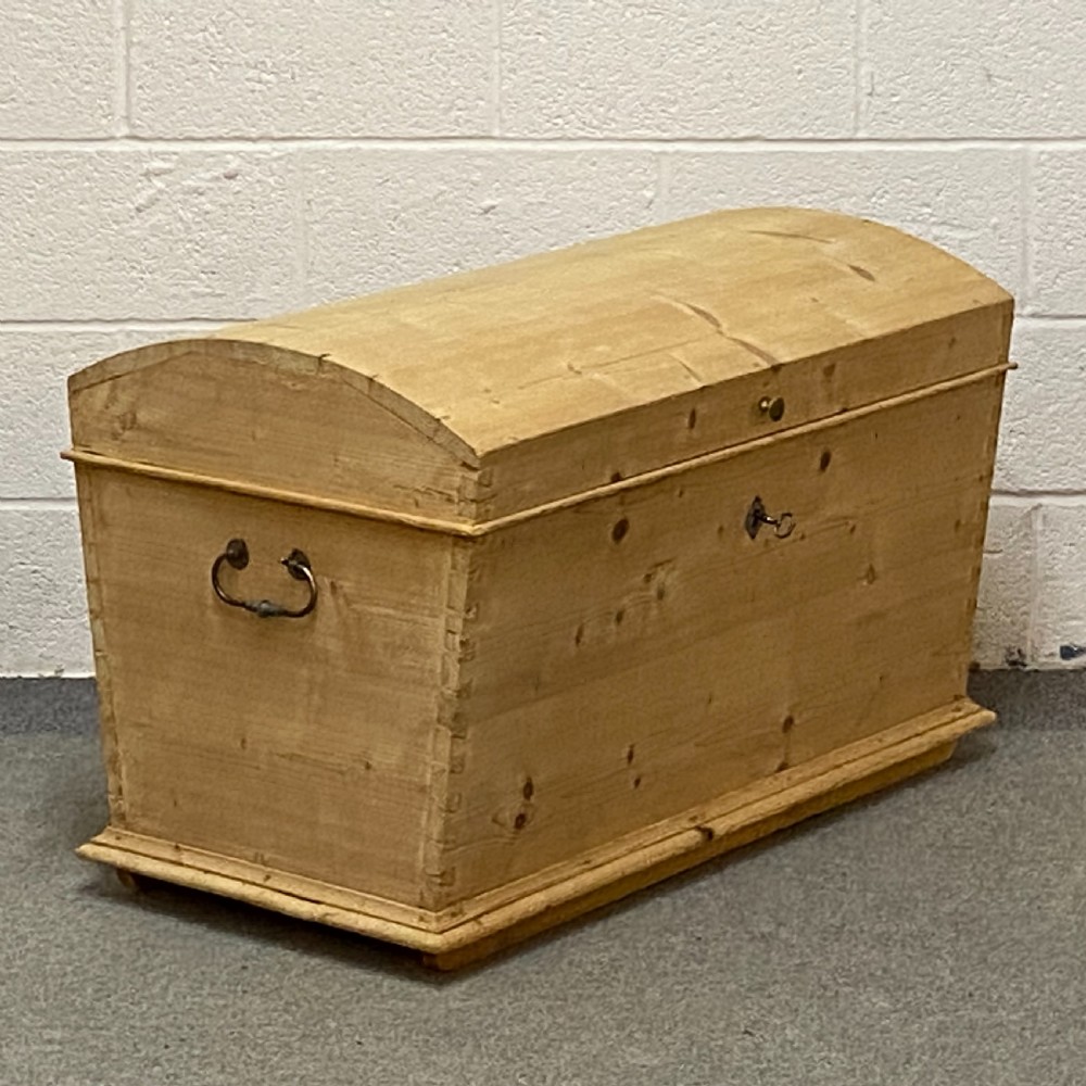Antique Pine Domed Top Chest View VII