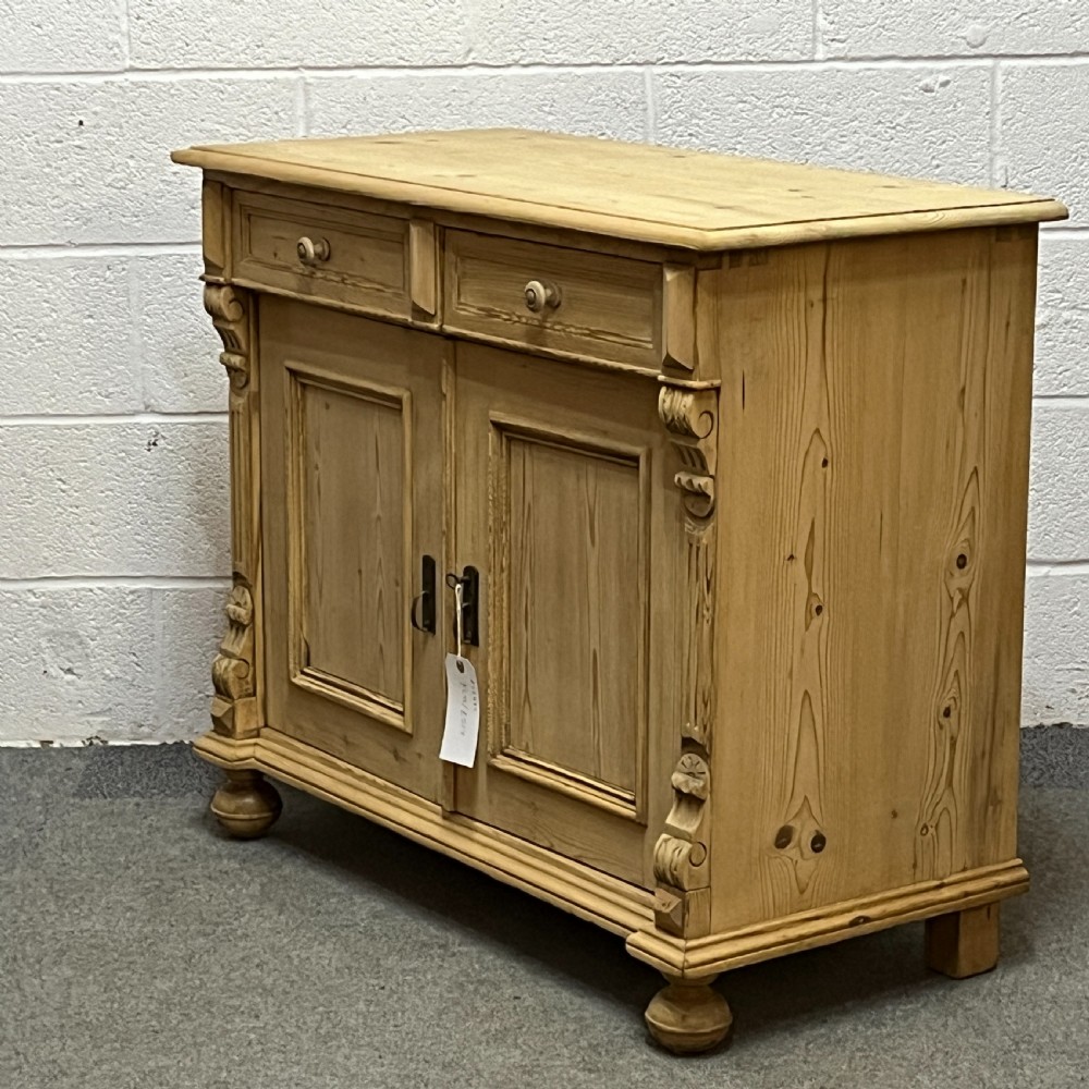 Antique Pine Dresser Base Cupboard View II