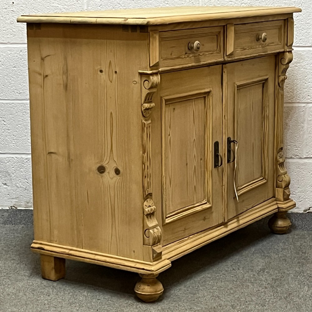 Antique Pine Dresser Base Cupboard View III