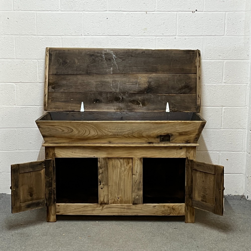Large Very Old Rustic Dough Bin View III